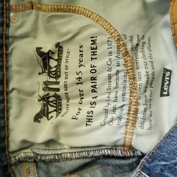Levi Strauss & Co Original Riveted Jeans  510 36x29 Blue - Picture 3 of 11